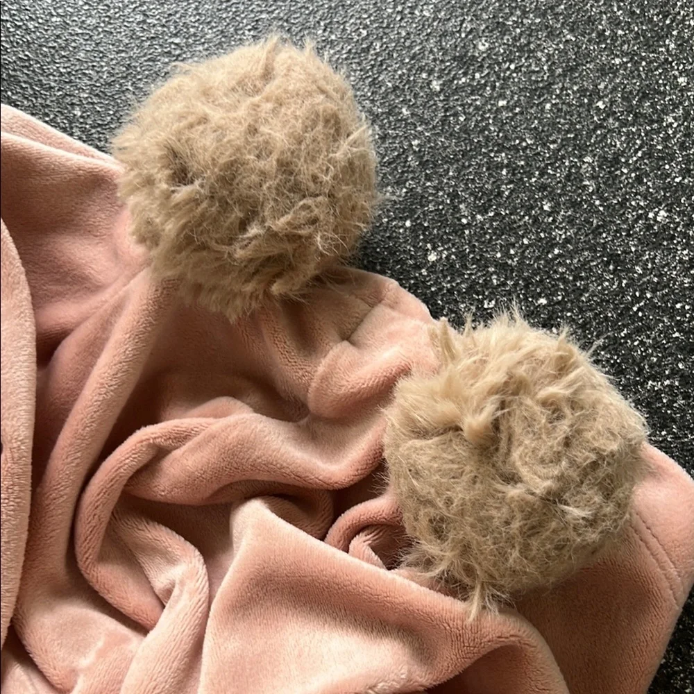 Tea Collection Pink Cozy Bear Ear Sweatshirt - Picture 5 of 5